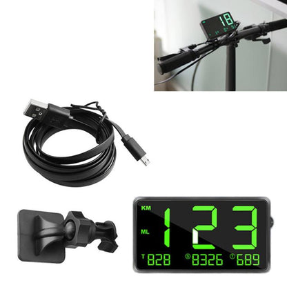 Car / Motorcycles HUD Display GPS Speedometer Overspeed Warning by buy2fix