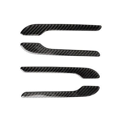 4 PCS Carbon Fiber Car Outside Handle Decorative Sticker for Tesla Model 3 by buy2fix