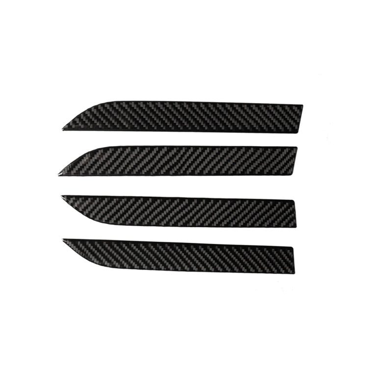 4 PCS Carbon Fiber Car Outer Door Handle Panel Decorative Sticker for Tesla Model X by buy2fix
