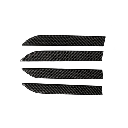 4 PCS Carbon Fiber Car Outer Door Handle Panel Decorative Sticker for Tesla Model X by buy2fix
