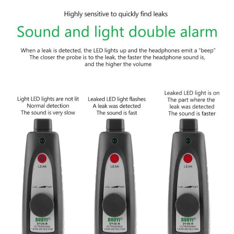 DUOYI DY26 Car Ultrasonic Flaw Detectors Portable Vacuum Sealing Leakage Tester by DUOYI