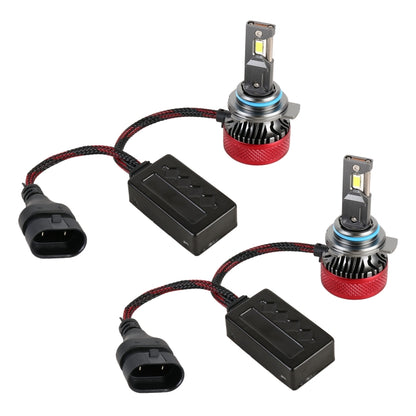 1 Pair 9012 DC12V 65W 6000K 6500LM LED Car Headlights by buy2fix