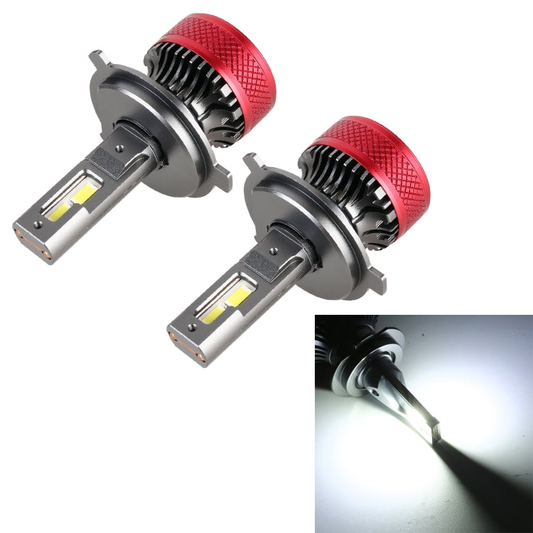 1 Pair H4 DC12V 65W 6000K 6500LM LED Car Headlights by buy2fix