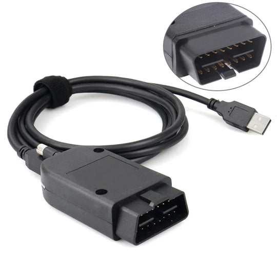 HEX ATMEGA162+16V8B+FT232RQ VAG 24.7 OBD2 Test Cable for Volkswagen / Audi, Software Version: English 24.7