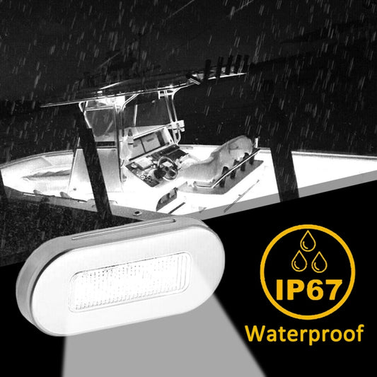 MK-056 Ship / Yacht 3 inch 12V LED Waterproof Stainless Steel Underwater Light (White Light) by buy2fix