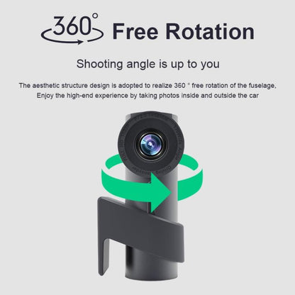Car WiFi Single Camera Hidden 360 Degree Rotation Car Driving Recorder by buy2fix