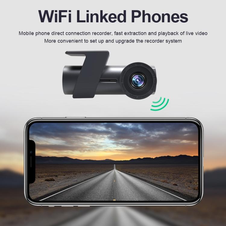 Car WiFi Single Camera Hidden 360 Degree Rotation Car Driving Recorder by buy2fix
