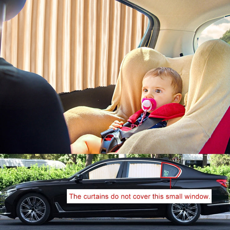 4 in 1 Car Auto Sunshade Curtains Windshield Cover Set (Black) by buy2fix