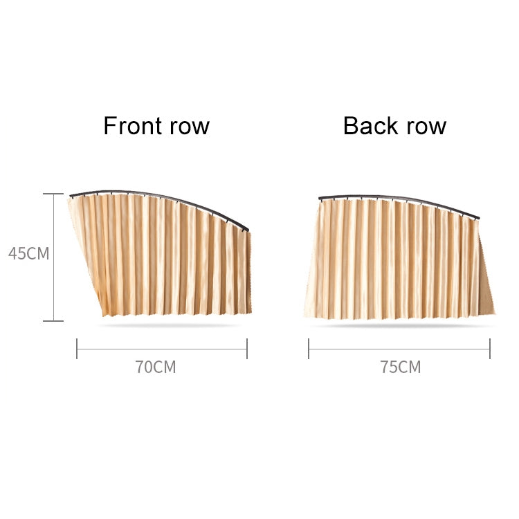 4 in 1 Car Auto Sunshade Curtains Windshield Cover Set (Silver) by buy2fix