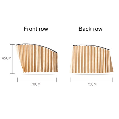 4 in 1 Car Auto Sunshade Curtains Windshield Cover Set (Silver) by buy2fix