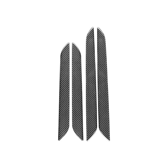4 PCS / Set Carbon Fiber Car Interior Door Trim Decorative Sticker for Audi Q3 2013-2018,Left and Right Drive Universal