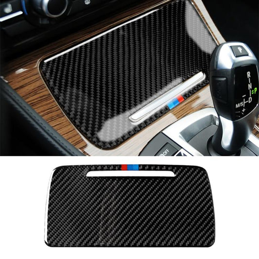 Three Color Carbon Fiber Car Storage Box Decorative Sticker for BMW 5 Series F10 2011-2017 by buy2fix