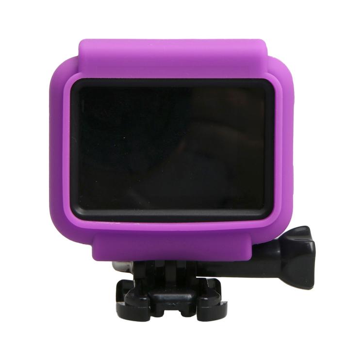 Original for GoPro HERO5 Silicone Border Frame Mount Housing Protective Case Cover Shell(Purple) by buy2fix