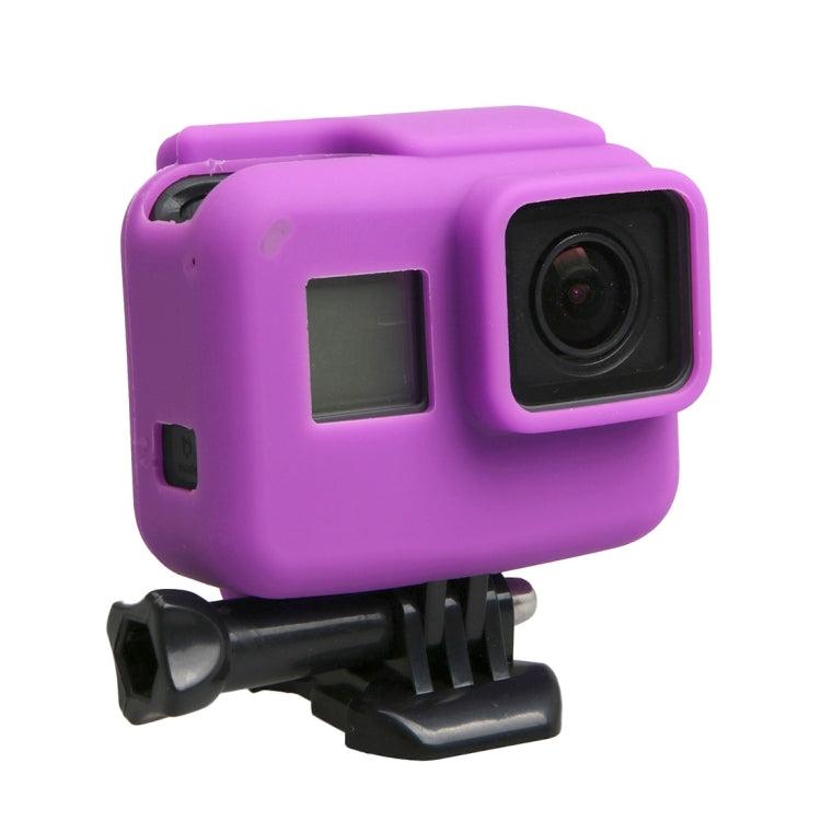 Original for GoPro HERO5 Silicone Border Frame Mount Housing Protective Case Cover Shell(Purple) by buy2fix