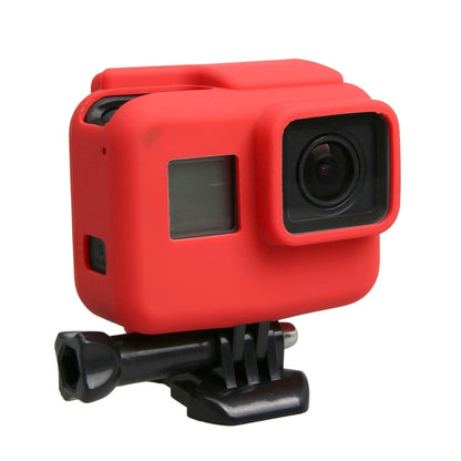 Original for GoPro HERO5 Silicone Border Frame Mount Housing Protective Case Cover Shell(Red) - Silicone Cases by buy2fix | Online Shopping UK | buy2fix