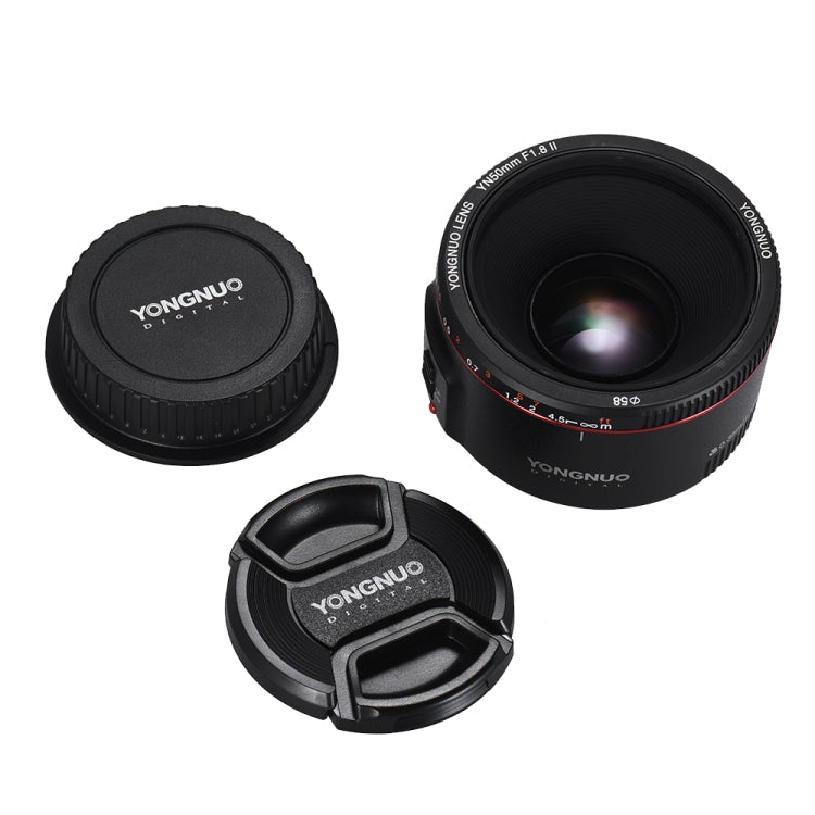 YONGNUO YN50MM F1.8C II F1.8 Auto Focus Lens for Canon EF Mount New Lens (Black) - Auxiliary Lens by YONGNUO | Online Shopping UK | buy2fix