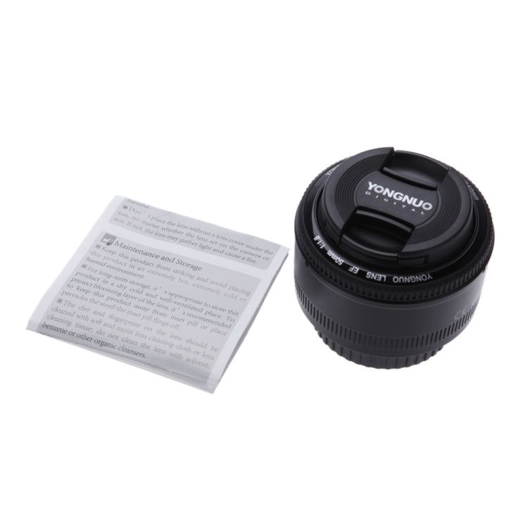YONGNUO YN50MM F1.8C II F1.8 Auto Focus Lens for Canon EF Mount New Lens (Black) - Auxiliary Lens by YONGNUO | Online Shopping UK | buy2fix