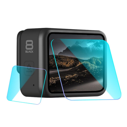 For GoPro HERO8 Black Lens + LCD Display Tempered Glass Film(Transparent) by buy2fix