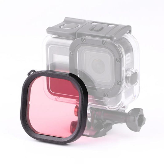 Square Housing Diving Color Lens Filter for GoPro HERO8 Black Original Waterproof Housing (Pink) by buy2fix
