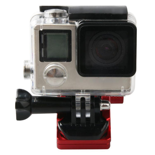 Motorcycle Rearview Mirror CNC Aluminum Alloy Stent Fixed Bracket Holder for GoPro, Insta360, DJI and Other Action Cameras(Red) by buy2fix