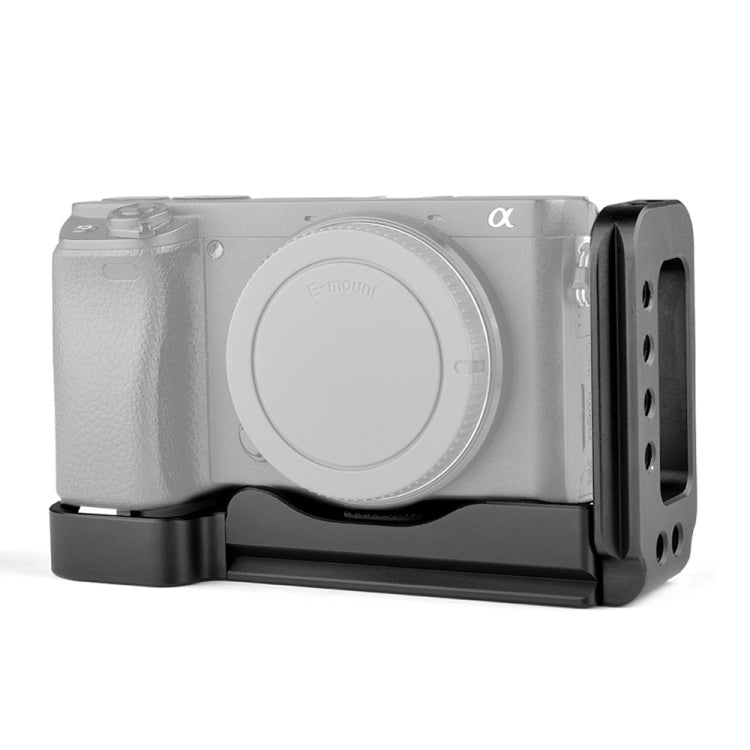 YELANGU YLG0715A 1/4 inch Vertical Shoot Quick Release L Plate Bracket Base Holder for Sony A6300 / A6000 / A6100 / A6400 / A6500 (Black) - L-Bracket by YELANGU | Online Shopping UK | buy2fix