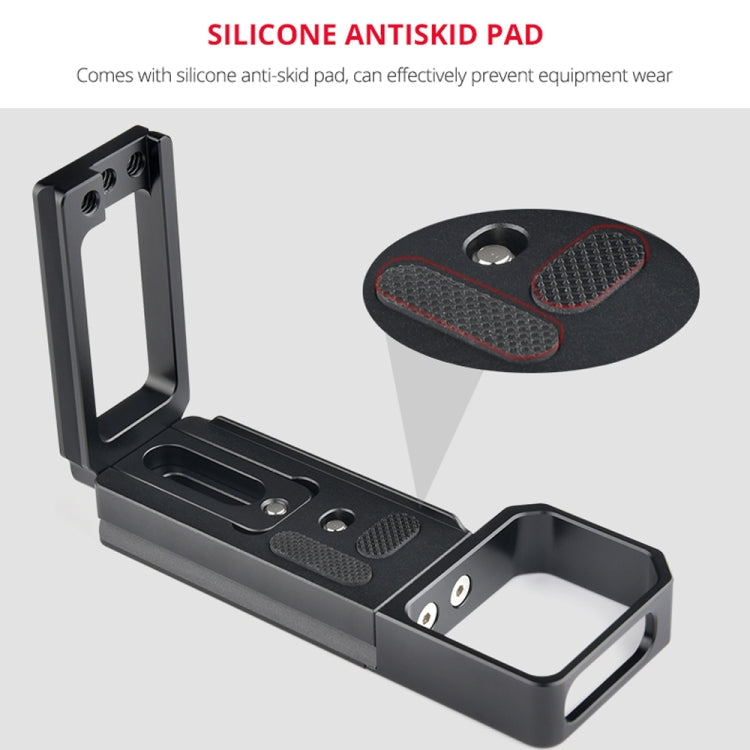 YELANGU CL6 YLG0712A Vertical Shoot Quick Release L Plate Bracket Base Holder for Sony A9 (ILCE-9) / A7 III/ A7R III(Black) - L-Bracket by YELANGU | Online Shopping UK | buy2fix