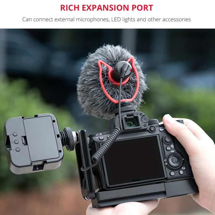 YELANGU CL6 YLG0712A Vertical Shoot Quick Release L Plate Bracket Base Holder for Sony A9 (ILCE-9) / A7 III/ A7R III(Black) - L-Bracket by YELANGU | Online Shopping UK | buy2fix