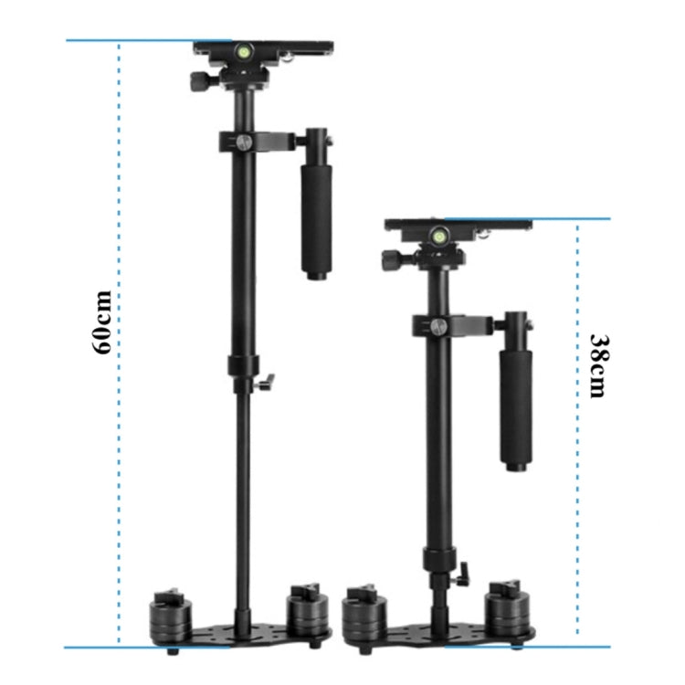 YELANGU S60N Aluminum  Handheld Stabilizer for Camcorder DV Video Camera DSLR(Black) - Camera Stabilizer by YELANGU | Online Shopping UK | buy2fix