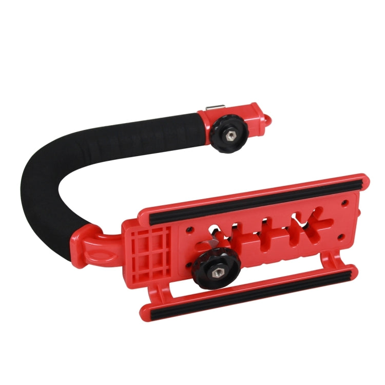 YELANGU S2-3 YLG0106B-C C-shaped Video Handle DV Bracket Stabilizer for All SLR Cameras and Home DV Camera(Red) - Camera Stabilizer by YELANGU | Online Shopping UK | buy2fix
