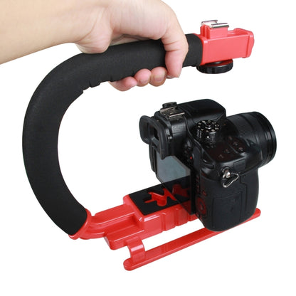 YELANGU S2-3 YLG0106B-C C-shaped Video Handle DV Bracket Stabilizer for All SLR Cameras and Home DV Camera(Red) - Camera Stabilizer by YELANGU | Online Shopping UK | buy2fix