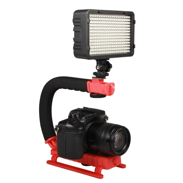 YELANGU S2-3 YLG0106B-C C-shaped Video Handle DV Bracket Stabilizer for All SLR Cameras and Home DV Camera(Red) - Camera Stabilizer by YELANGU | Online Shopping UK | buy2fix