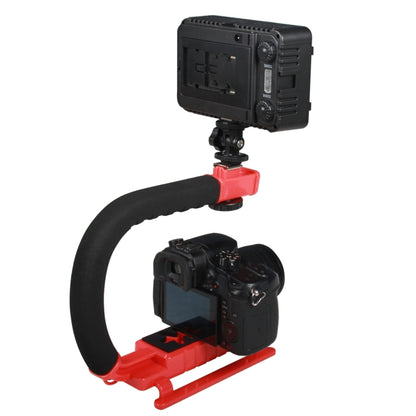 YELANGU S2-3 YLG0106B-C C-shaped Video Handle DV Bracket Stabilizer for All SLR Cameras and Home DV Camera(Red) - Camera Stabilizer by YELANGU | Online Shopping UK | buy2fix