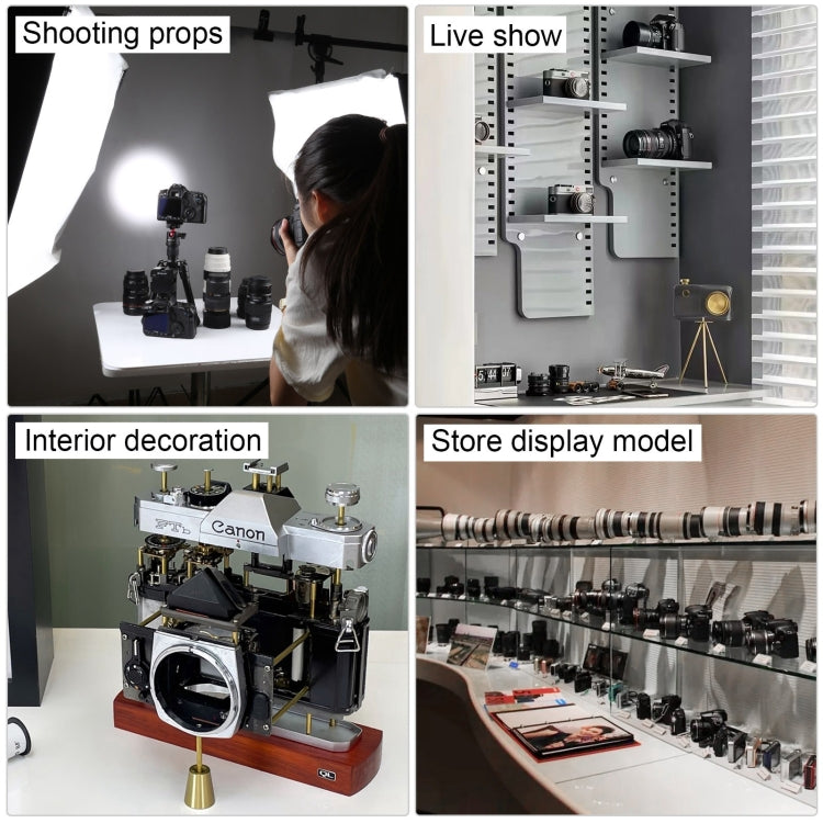 For Canon Non-Working Fake Dummy Camera Model Room Props Display Photo Studio Camera Model (Coffee) - Camera Model by buy2fix | Online Shopping UK | buy2fix