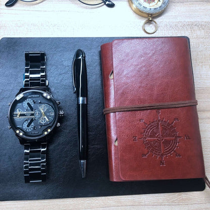 26 in 1 Non-Working Fake Dummy Camera Model for Leica + 3 x Camera Lens Models + Phone Model + Film Shell Models + Copper Compass + Metal Telescope + Metal Magnifier + Notebook + Glasses + Mat Desk Photo Studio Props - Camera Model by buy2fix | Online Shopping UK | buy2fix