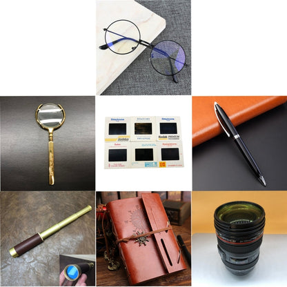 26 in 1 Non-Working Fake Dummy Camera Model for Leica + 3 x Camera Lens Models + Phone Model + Film Shell Models + Copper Compass + Metal Telescope + Metal Magnifier + Notebook + Glasses + Mat Desk Photo Studio Props - Camera Model by buy2fix | Online Shopping UK | buy2fix