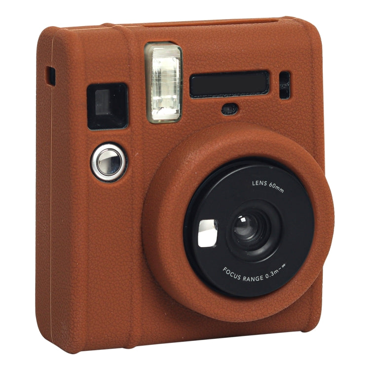 Soft Silicone Protective Case for Fujifilm Instax mini 40 (Brown) - Protective Case by buy2fix | Online Shopping UK | buy2fix