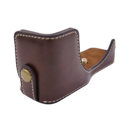 1/4 inch Thread PU Leather Camera Half Case Base for Canon EOS M100 (Brown) by buy2fix