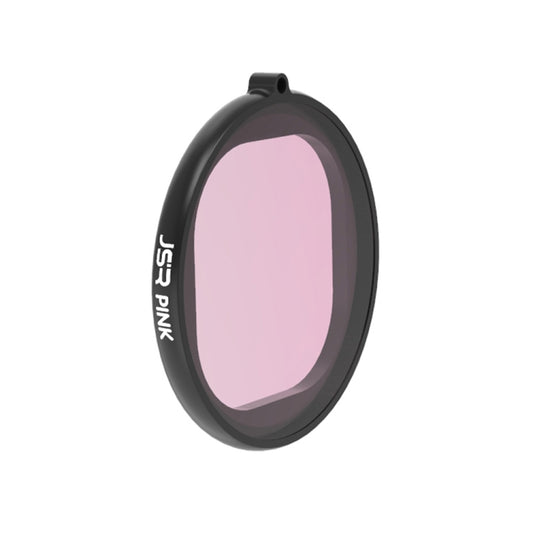 JSR Round Housing Diving Color Lens Filter for GoPro HERO8 Black(Pink) by JSR