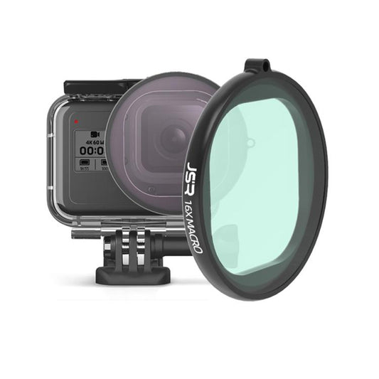 JSR Round Housing 16X Macro Lens Filter for GoPro HERO8 Black by JSR