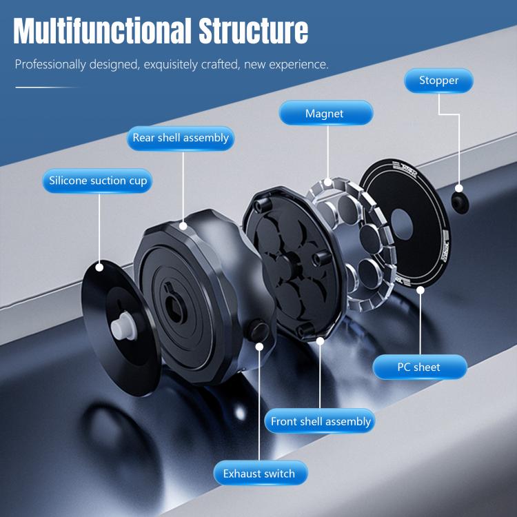 STARTRC Universal Electric Magnetic Suction Cup Mount (Black) - Mount & Holder by STARTRC | Online Shopping UK | buy2fix