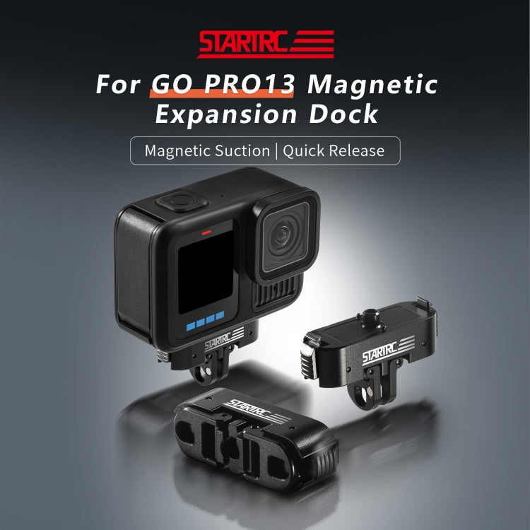 For GoPro HERO13 Black STARTRC Magnetic Quick Release Base Mount (Black) - Connection Mount by STARTRC | Online Shopping UK | buy2fix
