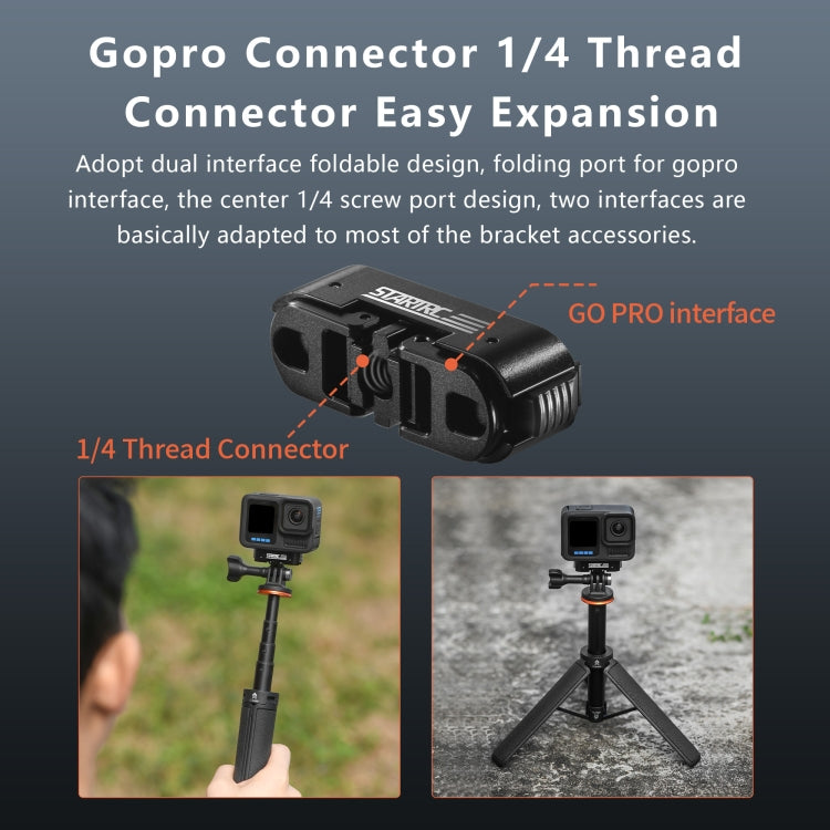 For GoPro HERO13 Black STARTRC Magnetic Quick Release Base Mount (Black) - Connection Mount by STARTRC | Online Shopping UK | buy2fix