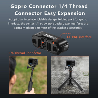 For GoPro HERO13 Black STARTRC Magnetic Quick Release Base Mount (Black) - Connection Mount by STARTRC | Online Shopping UK | buy2fix