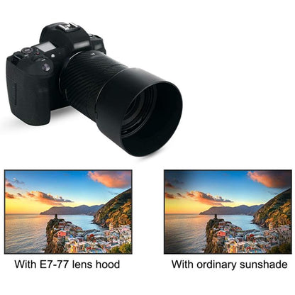 ET-77 Lens Hood Shade for Canon RF 85mm f/2 Macro IS STM Lens (Black) - Lens Hood by buy2fix | Online Shopping UK | buy2fix