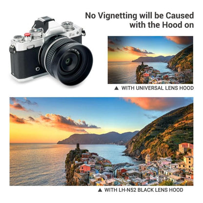 LH-N52 Lens Hood Shade for Nikon Z 28mm F2.8/Z 40mm F2 lens (Black) - Lens Hood by buy2fix | Online Shopping UK | buy2fix