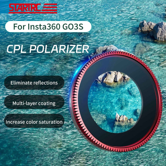 For Insta360 GO 3S STARTRC CPL Camera Lens Filter (Black Red) by STARTRC