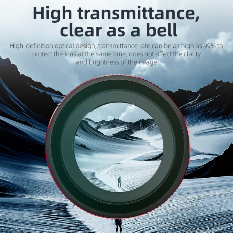 For Insta360 GO 3S STARTRC MCUV Camera Lens Filter (Black Red) by STARTRC