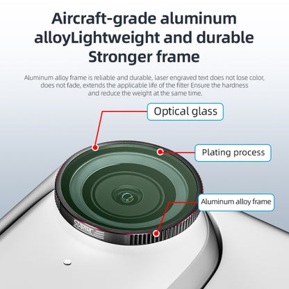 For Insta360 GO 3S STARTRC MCUV Camera Lens Filter (Black Red) by STARTRC