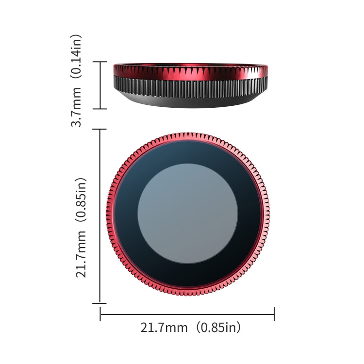For Insta360 GO 3S STARTRC MCUV Camera Lens Filter (Black Red) by STARTRC