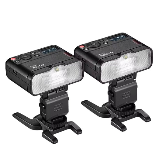 Godox MF12-K2 Macro Flash 2-Light Kit 2.4 GHz Wireless Control Light (Black) - Shoe Mount Flashes by Godox | Online Shopping UK | buy2fix